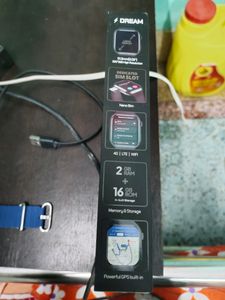 Smart Watch with Blue Band