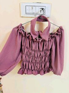 Ruffled Off-Shoulder Top