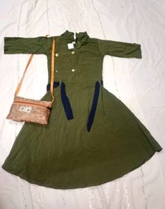 Cute Green Girls Dress