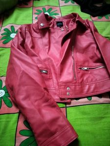 Red Leather Jacket - Tokyo Talkies.