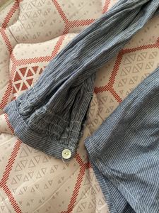 Mango Blue Button Down