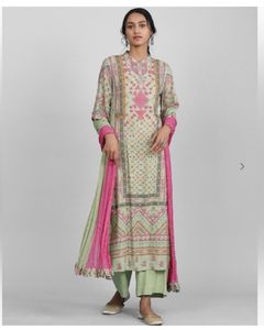 Aarke Ritu KumarGeometric Print StraightKurta Set