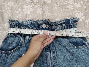 Baggy Acid Wash High Waisted Jeans