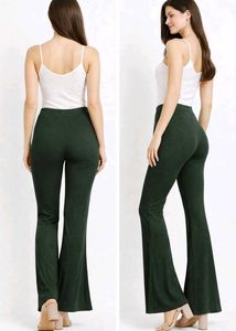 New With Tag - Pine Green Flared Pants