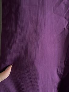 Purple Ruffle Mini Dress