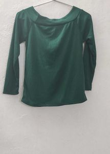 Green Knit Top
