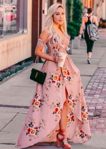 Long Wrap Dress With Slit