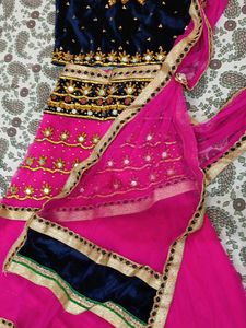 Embroidered Velvet Blouse