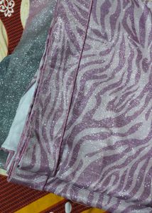 Partywear Girlish Pattern Saree With Blouse
