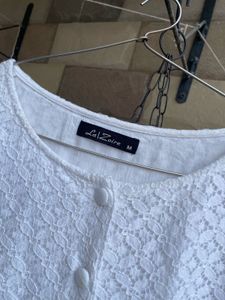 White Embroidered Top