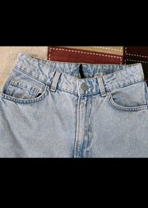 Ripped Light Wash Wide Leg Jeans