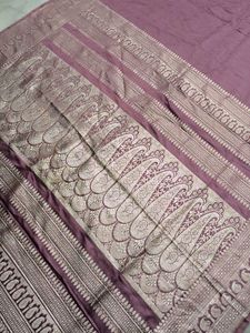 Mauve Banarasi Silk Saree