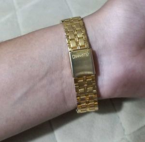 Vintage Diamante Gold Watch
