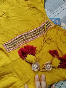 Mustered Colour Anarkali
