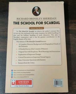 The School For Scandal By Dr. S. Sen