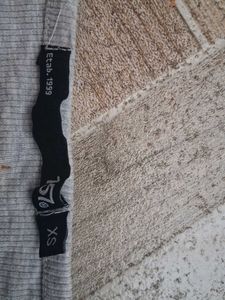 Cute Grey Long Sleeve Top,