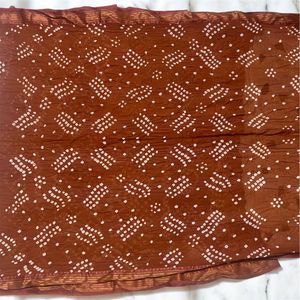 Bandhni Saree with Blouse Piece