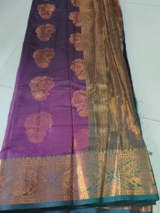Dark purple Colour Silk Saree...