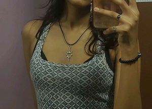Spike Heart Chord Necklace