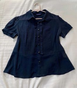 Keith Blue Blouse Bust 36