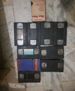 vintage video cassettes