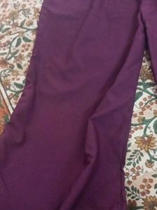 Wine Red Jumpsuit &amp; Top Set