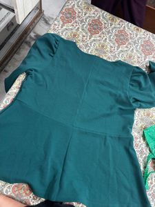 Green Pearl Embellished Top | 5XL