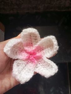 Crochet Flower Hair Clip