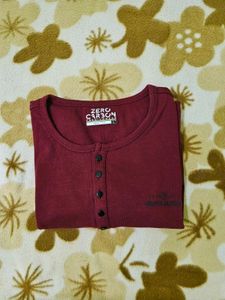 Maroon Long Sleeve T-Shirt
