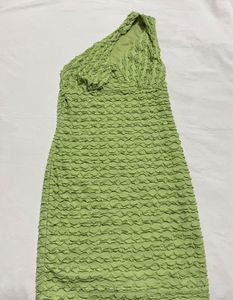 Green One ShoulderBodycon Dress