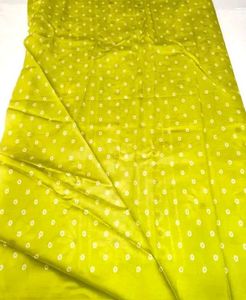 Bandhani Dress Material - Green & White