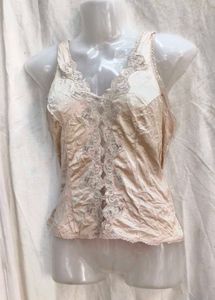 132311. Vintage Lace Trim Cami Top