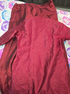 Wine/ Maroon Kurta Set