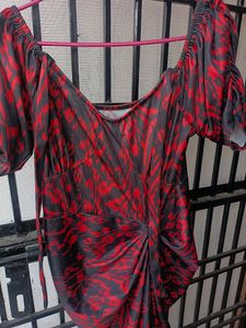 Halter Neck Printed Bodycon Dress