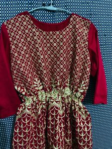 Frock With Dupata
