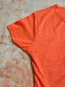Orange Rose Patch T-Shirt 🧡