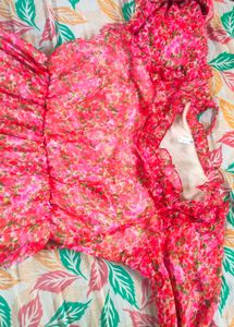 Floral Print Tiered Maxi Dress