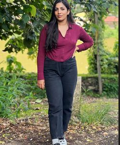 Charcoal Jeans And Top