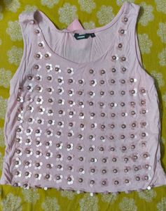 Pink Embellished Top