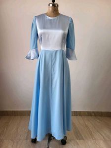 Elegant Blue Maxi Dress