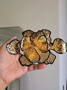 ZARA Gold Flower Crafted Belt