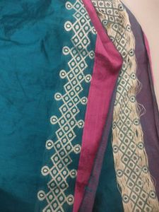 Elegant saree with fall picko not included blouse