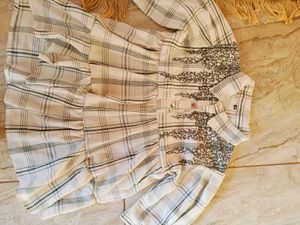Checkered Print Top