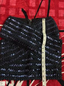 Sequin Embellished Cropped Top