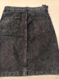 KOTTY Acid Wash Denim Skirt, 34 Size