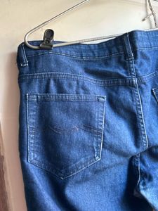 Dark Wash Navy Blue Jeans