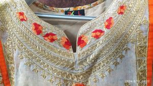 Net Embroidered Festive/Wedding Gown ✨💗