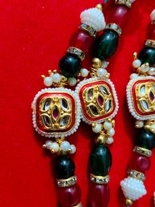 Handmade Beaded Rakhi Set