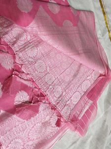 Pink Printed Saree