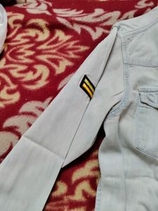 Light Wash Denim Button-Down